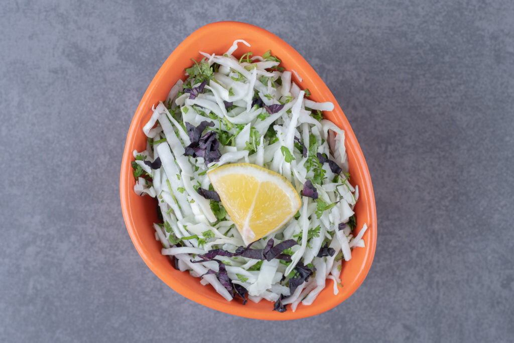 Grilled Yellowfin Tuna Sausage with Lemon Herb Slaw